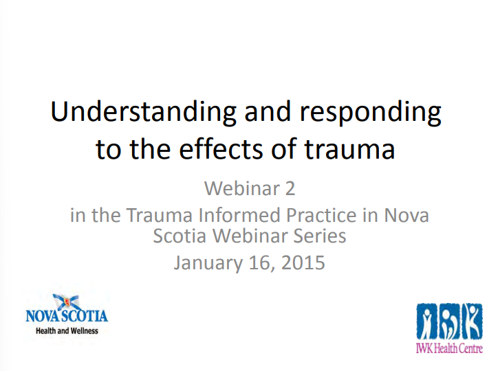 Understanding and Responding to the Effect of Trauma