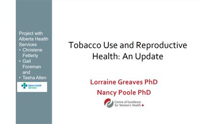 Tobacco Use and Reproductive Health: An Update