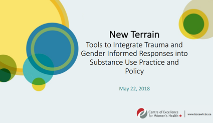 New Terrain: Integrating Trauma and Gender Informed Responses into Substance Use Practice and Policy